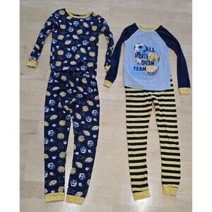 Member's Mark Boy's 100% Cotton Long Sleeve 4 Piece Pajama Set SIZE 8